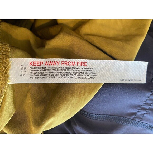 Free People Movement Gold Wide Leg Cinch Hem Parachute Pants Sz S - Picture 7 of 7